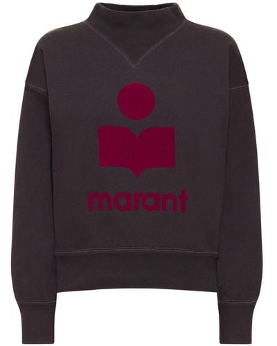 Isabel Marant Sweat-shirt en coton mélangé à logo moby - Multicolore
