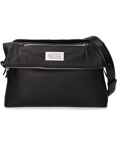 Maison Margiela Soft 5ac Large Multifunction Leather Bag - Black