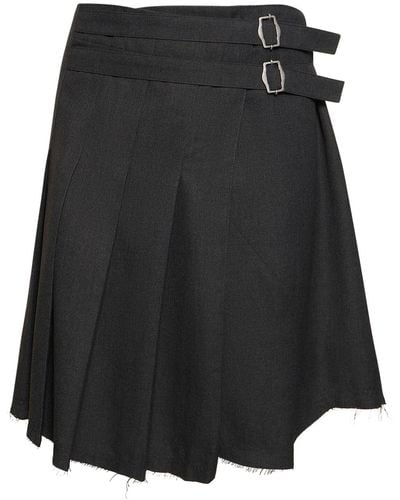 Jaded London Pleated Skirt - Black
