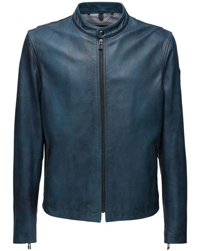 Belstaff Chaqueta De Piel "Reeve" - Azul