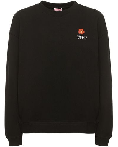 KENZO Boke Flower Cotton Sweatshirt - Black