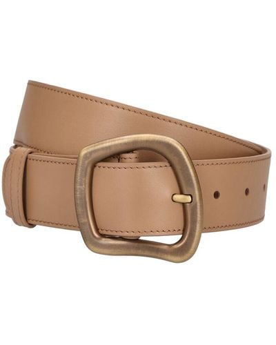 Gabriela Hearst Medium Simone Leather Belt - Natural