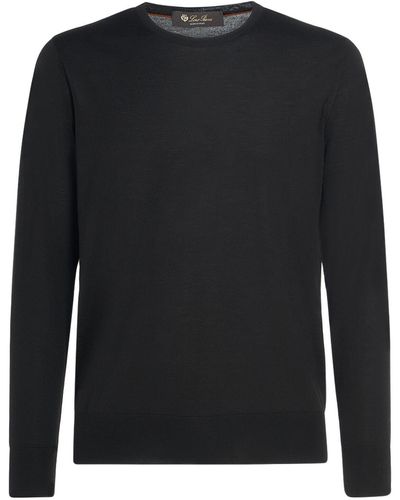 Loro Piana Strickpullover Aus Wolle "wish" - Schwarz