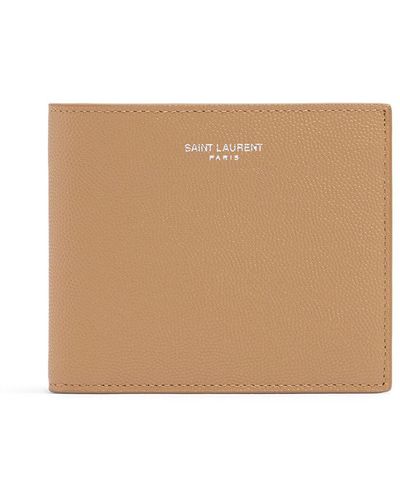 Saint Laurent Eastwest Grain Leather Wallet - Brown