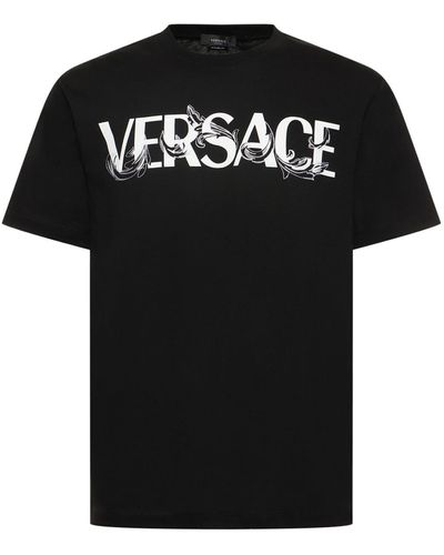Versace Baroque コットンジャージーtシャツ - ブラック