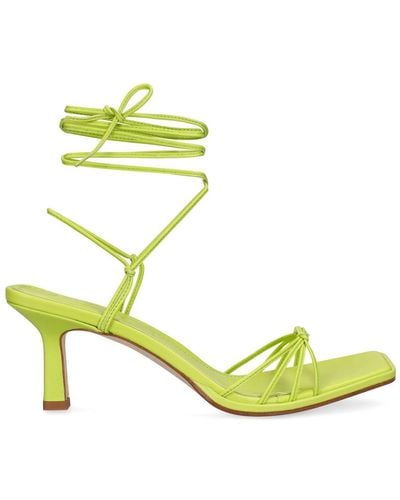 Aeyde 65Mm Roda Leather Sandals - Yellow