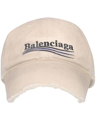 Balenciaga Gorra De Algodón - Neutro
