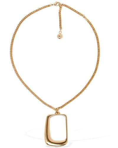Jacquemus Collier 'le collier ovalo' doré - les sculptures - Jaune