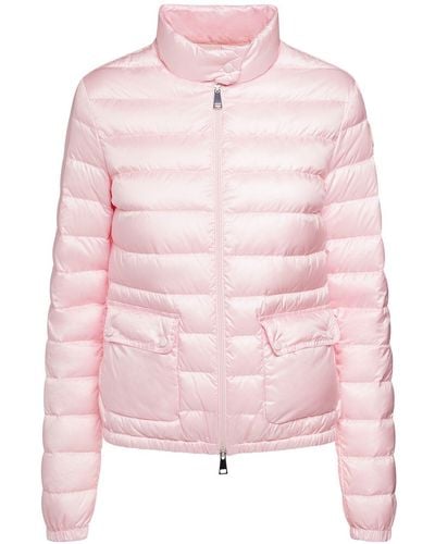 Moncler Lans Short Nylon Down Jacket - Pink