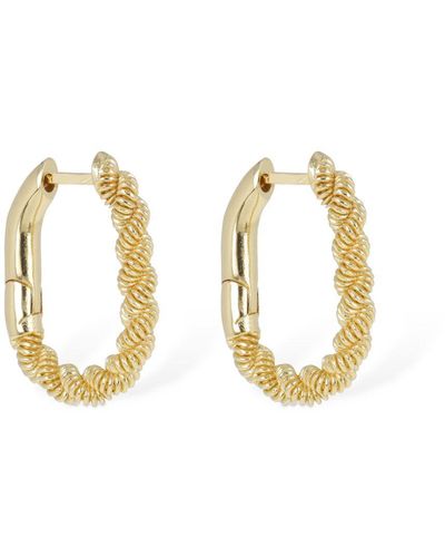 FEDERICA TOSI Grace Hoop Earrings - Metallic