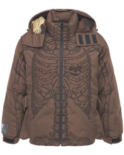 Formy Studio Ultrasound Embroidered Puffer Jacket - Brown