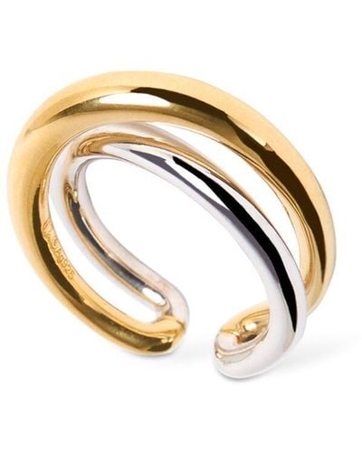 Charlotte Chesnais Bague Initial Vermeil & Silver Ring - Metallic