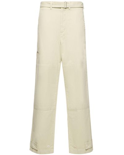 Lemaire Cotton Military Pants - Natural