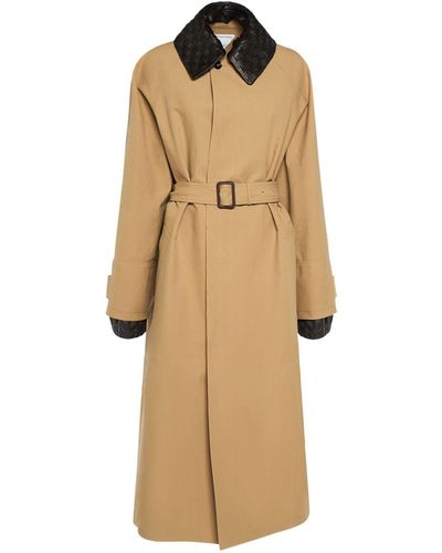 Bottega Veneta Trench-coat en coton stretch imperméable - Neutre