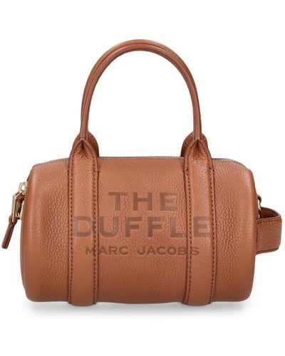 Marc Jacobs The Mini Duffle Leather Bag - Brown