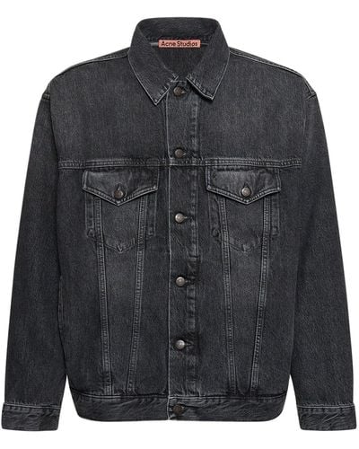 Acne Studios Giacca relaxed fit rob in denim - Nero