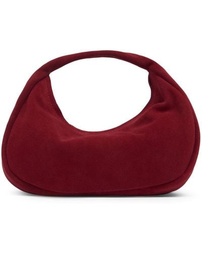 St. Agni Mini Bon Bon Suede Top Handle Bag - Red