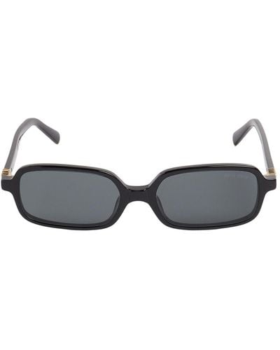 Miu Miu Square Acetate Sunglasses - Gray