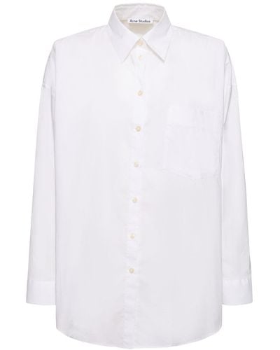 Acne Studios Klassisches Hemd Aus Baumwollpopeline - Weiß