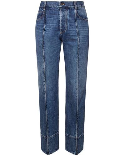 Bottega Veneta Curved Shape Denim Jeans - Blue