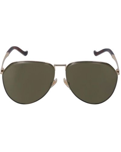Etro Luxury Metal Aviator Sunglasses - Green