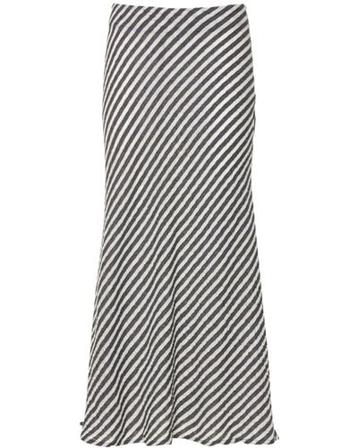 Musier Paris Tihilia Cotton Poplin Long Skirt - Grey