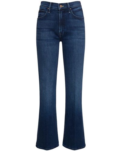 Mother Gerade Jeans "the Kick It" - Blau