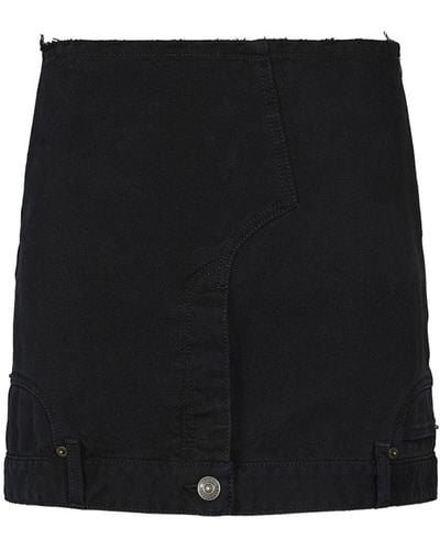 Balenciaga Upside Down コットンスカート: - ブラック