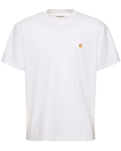 Carhartt T-shirt Aus Baumwolle "chase" - Weiß