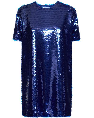 Frankie Shop Riley Embellished Mini Dress - Blue