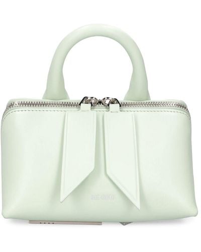 The Attico Small Friday Leather Top Handle Bag - White