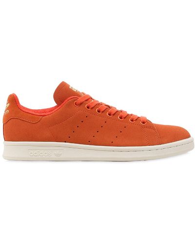 adidas Originals Sneakers Aus Wildleder "stan Smith" - Orange