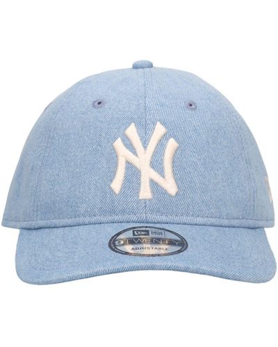 KTZ New York Yankees ウォッシュドデニムキャップ - ブルー