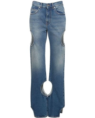 Off-White c/o Virgil Abloh Jeans de denim de algodón - Azul