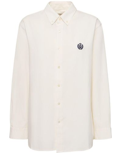DUNST Camisa de algodón clásico - Blanco