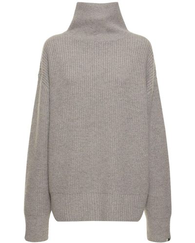 Extreme Cashmere Suéter de cashmere de cuello alto - Gris