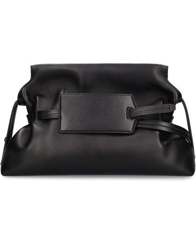 Off-White c/o Virgil Abloh Pochette zippée en cuir - Noir