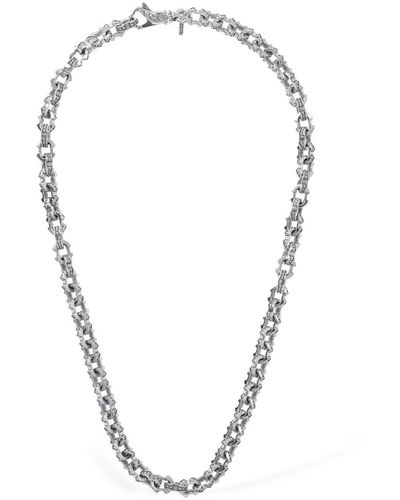 Emanuele Bicocchi Anchor Link Chain Long Necklace - Metallic