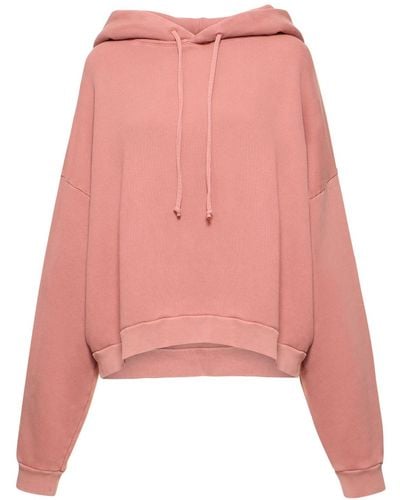 Acne Studios Gart Dyed Cotton Hoodie - Pink