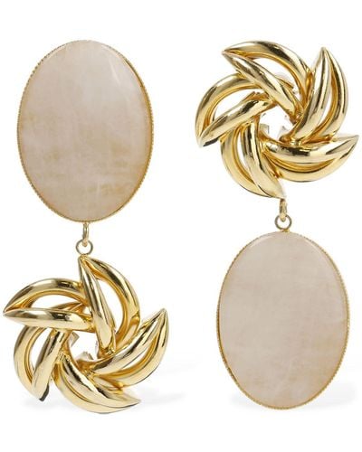 D'Estree Sonia Flower Earrings - Metallic