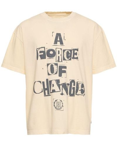 Honor The Gift Baumwoll-t-shirt "a Force Of Change" - Natur