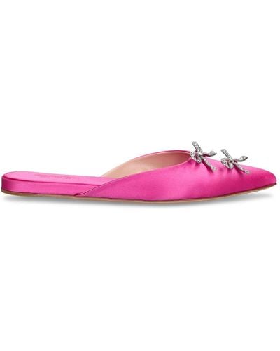 Giambattista Valli 5Mm Satin Flat Mules - Pink