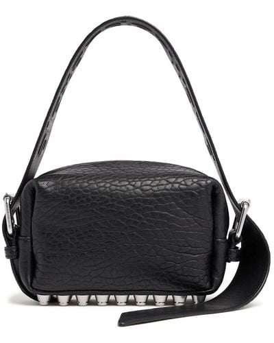 Alexander Wang Small Ricco Leather Top Handle Bag - Black