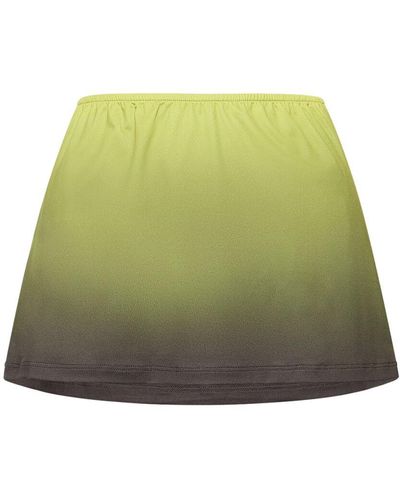 GIMAGUAS Alba Degradé Jersey Mini Skirt - Grün
