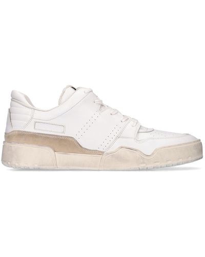 Isabel Marant Emreeh Leather Mid Top Sneakers - White