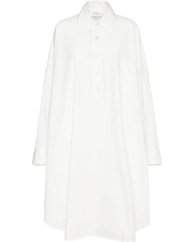 Bottega Veneta Compact Cotton Dress - White