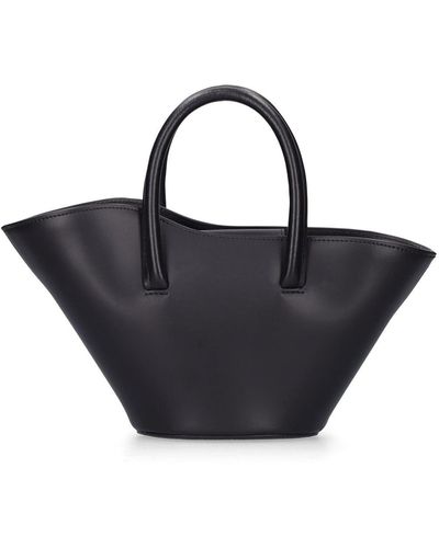 Little Liffner Bolso Micro Tulip De Piel Con Cadena - Negro