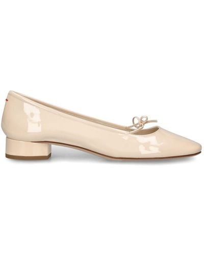 Aeyde 25mm Darya Patent Leather Ballerinas - Natural