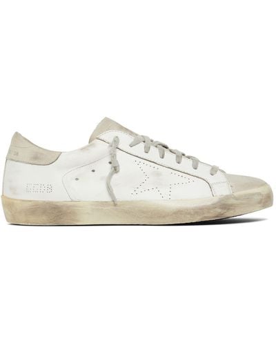 Golden Goose 20mm Super Star Leather Sneakers - White