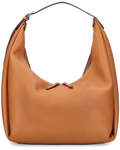 Totême Belt Hobo Leather Shoulder Bag - Brown